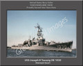USS Joseph K Taussig DE 1030 Personal Ship Canvas Print 3