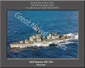 USS Rowan DD 782 Personalized Ship Photo 3 Canvas Print