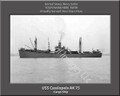 USS Cassiopeia AK 75 Personalized Ship Photo Canvas Print