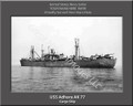 USS Adhara AK 71 Personalized Ship Photo Canvas Print