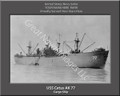 USS Cetus AK 77 Personalized Ship Photo Canvas Print