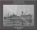 USS Draco AK 79 Personalized Ship Photo Canvas Print