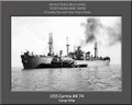 USS Carina AK 74 Personalized Ship Photo Canvas Print