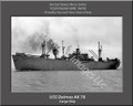 USS Deimos AK 78 Personalized Ship Photo Canvas Print