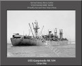 USS Ganymede AK 104 Personalized Ship Photo Canvas Print