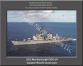 USS Macdonough DDG 39 Personalized Ship 2 Canvas Print