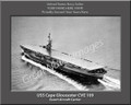 USS Cape Gloucester CVE 109 Personalized Ship Canvas Print 2