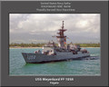 USS Meyerkord FF 1058 Personalized Ship Canvas Print
