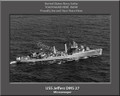 USS Jeffers DMS 27 Personalized Ship Canvas Print