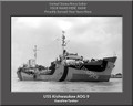 USS Kishwaukee AOG 9 Personal Ship Canvas Print