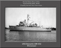 USS Dynamic AM 432 Personalized Ship Canvas Print
