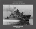 USS Asheville PG 84 Personalized Ship Canvas Print