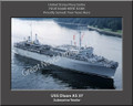 USS Dixon AS 37 Personalized Ship Canvas Print #2