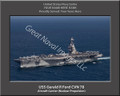 USS Gerald R Ford CVN 78 Personalized Ship Canvas Print #2
