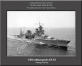 USS Indianapolis CA 35 Personalized Ship Canvas Print #2