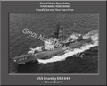USS Brumby DE 1044 Personalized Ship Canvas Print