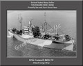 USS Caswell AKA 72 Personalized Ship Canvas Print