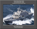  USS Detroit LCS 7 Personalized Ship Canvas Print