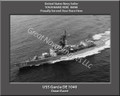 USS Garcia DE 1040 Personalized Ship Canvas Print
