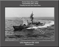 USS Hepburn DE 1055 Personalized Ship Canvas Print