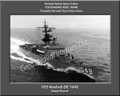 USS Koelsch DE 1049 Personalized Ship Canvas Print #2