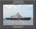 USS Milwaukee LCS 5 Personalized Ship Canvas Print