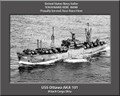 USS Ottawa AKA 101 Personalized Ship Canvas Print
