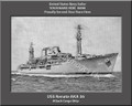 USS Renate AKA 36 Personalized Ship Canvas Print