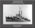 USS Seid DE 256 Personalized Ship Canvas Print