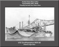 USS Southampton AKA 66 Personalized Ship Canvas Print