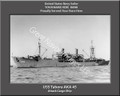 USS Tabora AKA 45 Personalized Ship Canvas Print
