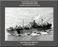 USS Theenim AKA 63 Personalized Ship Canvas Print