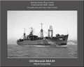 USS Warwick AKA 89 Personalized Ship Canvas Print #2