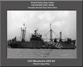USS Waukesha AKA 84 Personalized Ship Canvas Print