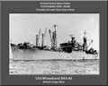 USS Wheatland AKA 85 Personalized Ship Canvas Print