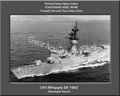 USS Whipple DE 1062 Personalized Ship Canvas Print