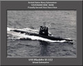 USS Blackfin SS 322 Personalized Submarine Canvas Print