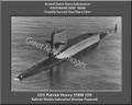 USS Patrick Henry SSBN 599 Personalized Submarine Canvas Print
