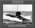 USS George C Marshall SSBN 654 Personalized Submarine Canvas Print
