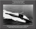 USS George Washington Carver SSBN 656 Personalized Submarine Canvas Print