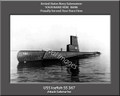 USS Icefish SS 367 Personalized Submarine Canvas Print