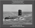 USS Skate SSN 578 Personalized Submarine Canvas Print