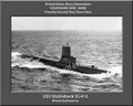 USS Stickleback SS 415 Personalized Submarine Canvas Print