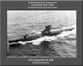USS Segundo SS 398 Personalized Submarine Canvas Print