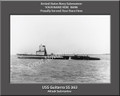 USS Guitarro SS 363 Personalized Submarine Canvas Print