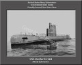 USS Harder SS 568 Personalized Submarine Canvas Print