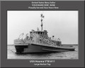 USS Houma YTB 811 Personalized Ship Canvas Print