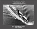 USS Trumpetfish SS 425 Personalized Submarine Canvas Print