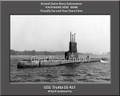  USS Trutta SS 421 Personalized Submarine Canvas Print