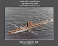 USS Grenadier SS 525 Personalized Submarine Canvas Print